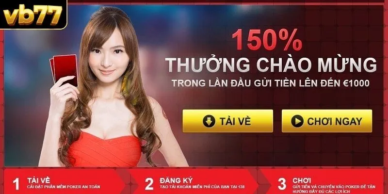 Khuyến mãi chào thành viên mới là khuyến mãi cực khủng của VB77